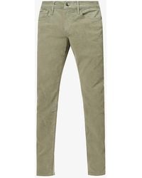 FRAME - L'homme Slim-fit Straight-leg Stretch-woven Trousers - Lyst