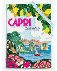 Olympia Le-Tan - Capri Cotton, Wool And Silk-blend Clutch Bag - Lyst