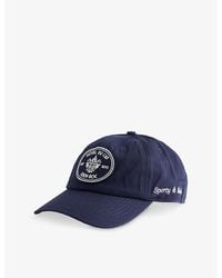 Sporty & Rich - Eden Crest Embroidered Cotton Baseball Cap - Lyst