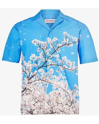 Orlebar Brown - Maitan Graphic-print Regular-fit Linen Shirt - Lyst