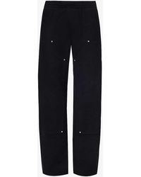 Givenchy - Carpenter Relaxed-fit Wide-leg Cotton Cargo Trousers X - Lyst