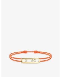 Messika - Care(S) 18Ct And 0.09Ct Diamond Cord Bracelet - Lyst