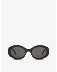 Celine - Cl40194u Oval-frame Acetate Sunglasses - Lyst