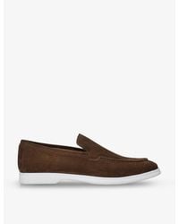 Eleventy - Slip-on Suede Loafers - Lyst