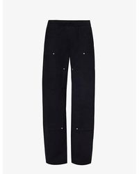 Givenchy - Carpenter Relaxed-fit Wide-leg Cotton Cargo Trouser - Lyst