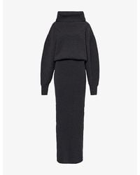 Jacquemus - La Maille Pallone Turtleneck Wool-Blend Maxi Dress - Lyst