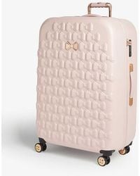 Ted Baker Ellete Bow-detailed Medium Four-wheel Suitcase - Pink