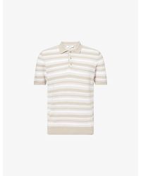 Arne - Bellano Short-Sleeve Cotton Knitted Polo Shirt - Lyst