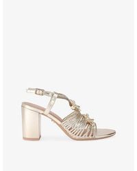 Carvela Kurt Geiger - Marina Faux-Leather Heeled Sandals - Lyst