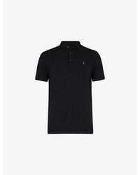 AllSaints - Reform Logo-Embroidered Cotton-Piqué Polo Shirt - Lyst