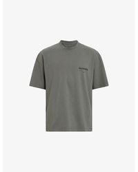 AllSaints - Future Logo-Print Short-Sleeve Cotton T-Shirt - Lyst