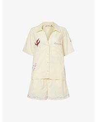 It's 9pm - X Oceanus Matilda Embroidered Cotton Pyjama Set - Lyst