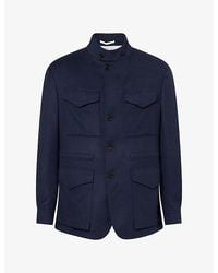 dunhill - Cavendish Single-Breasted Field Camel-Hair Jacket - Lyst