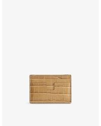 Tom Ford - Croc-Embossed Leather Card Holder - Lyst
