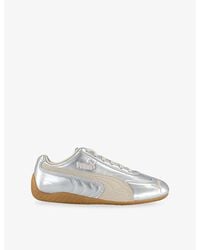 PUMA - Speedcat Og Metallic Leather Trainers - Lyst
