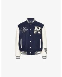 Represent - Owners Club Embroidered Wool-Blend Varsity Jacket - Lyst