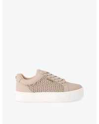 Carvela Kurt Geiger - Sardinia Faux-Leather Trainers - Lyst