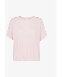 Whistles - Button-back Relaxed-fit Linen T-shirt - Lyst