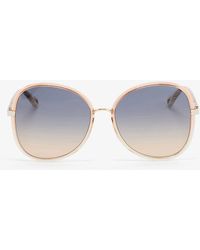 Chloé - Ch0030s Square-frame Polyamide Sunglasses - Lyst