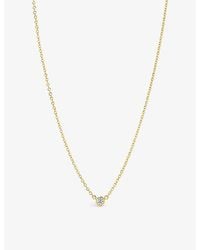 Tiffany & Co. - Diamonds By The Yard 18Ct- And 0.14Ct Brilliant-Cut Diamond Pendant Necklace - Lyst