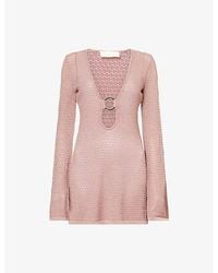 Cheap Monday - Montego Crochet-Knit Mini Dress - Lyst