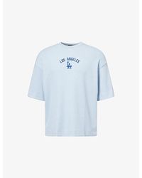 KTZ - La Dodgers Mlb Waffle Cotton-Blend T-Shirt - Lyst