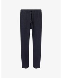 Derek Rose - Vienna Drawstring Linen Trousers - Lyst
