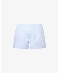 Hanro - Fancy Relaxed-Fit Cotton Boxer Shorts - Lyst