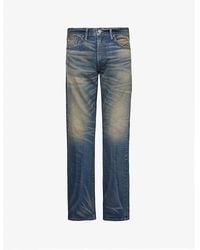 RRL - Straight-Leg High-Rise Slim-Fit Jeans - Lyst