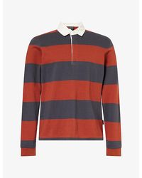 Patagonia - Striped Long-Sleeve Cotton Polo Shirt - Lyst
