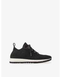 Jimmy Choo - Veles Knitted Glitter Sneakers - Lyst