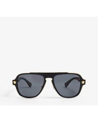 Versace - Ve2199 Square-framed Metal Sunglasses - Lyst