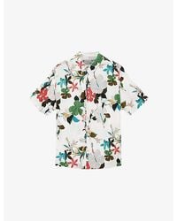 AllSaints - Koh Chang Graphic-Print Woven Shirt - Lyst