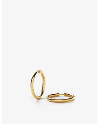 Missoma - Tunnel Large 18ct Recycled Yellow -plated Brass Hoop Earrings - Lyst