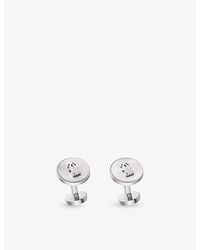 Cartier - Double C De Sterling- And Mother-Of-Pearl Cufflinks - Lyst