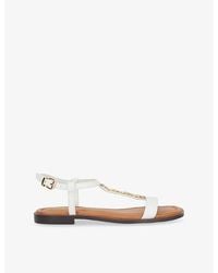 Dune - Lollipops Chain-Detail Leather Sandals - Lyst