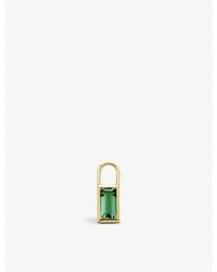 Monica Vinader - Baguette 18Ct-Plated Vermeil Sterling- And Onyx Ear Charm - Lyst