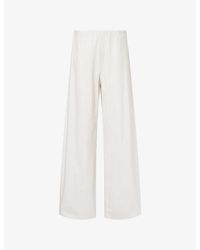 Vince - Colette Wide-Leg Cotton Trousers - Lyst