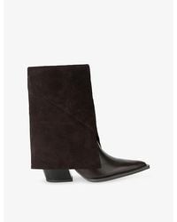Steve Madden - Mccoy Leather And Suede Knee-High Boots - Lyst