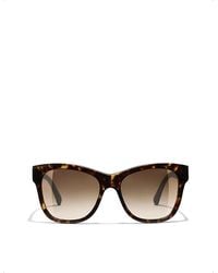 Chanel - Dark Hava Square Sunglasses - Lyst