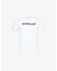 Moncler - Logo-print Short-sleeve Cotton-jersey T-shirt - Lyst