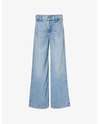 Citizens of Humanity - Beverly Wide-leg High-rise Stretch-denim Jeans - Lyst