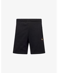 Carhartt - Logo-Embroidered Relaxed-Fit Cotton Sweat Shorts - Lyst