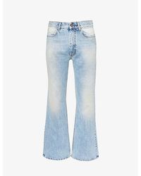 ERL - Star Faded-wash Flared-leg Jeans - Lyst