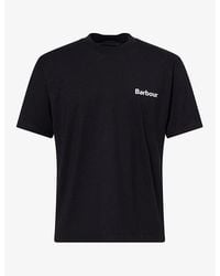 Barbour - Bowery Logo-Print Cotton T-Shirt - Lyst
