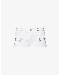 Jaded London - Eyelet-Embellished Cotton Cargo Shorts - Lyst