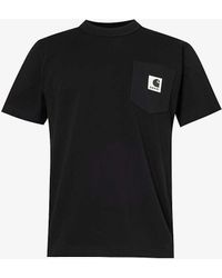 Sacai - X Carhartt Wip Brand-patch Cotton-jersey T-shirt - Lyst