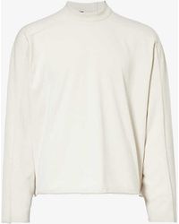 Entire studios - Heavy Long-sleeved Organic Cotton-jersey T-shirt - Lyst