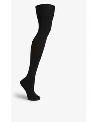 Falke Striggings Over-the-knee Wool-blend Socks - Black