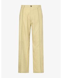 Kartik Research - Sultan Wide-Leg Wool Trousers - Lyst